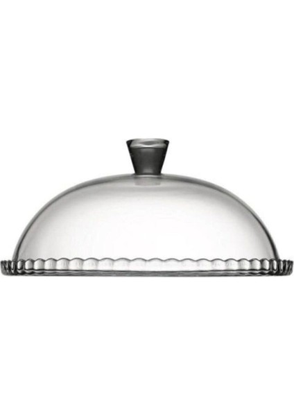 Tekno Trust Yuvarlak Kapaklı Cam Fanus Kek Fanusu 95198 Seramik 1 Bpa Free Sunum Tabağı Modern 32 Turuncu