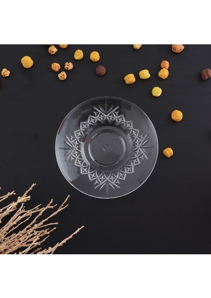 Tekno Trust Çay Tabağı Tımeless Çay Tabağı 6'lı 54751 Bpa Free Yuvarlak 6 Parça Cam Turuncu Modern 12 x 12 fiyatları