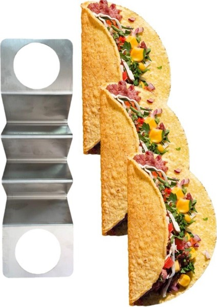 Tekno Trust Klasik Taco Standı Meksika Mutfağı Taco Holder ( 33*10 Cm) %100 Yerli Üretim (Sosluk Alanı Mevcuttu fiyatları
