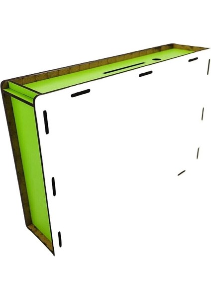 Tekno Trust Yeşil Beyaz Parabox Hedefli Para Biriktirme Kumbarası 2.000 Hedefli Ahşap Para Kutusu