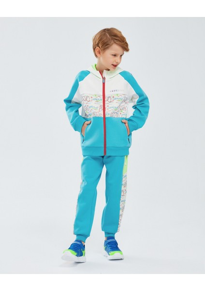 2xi-Lock B Full Zip Hoodie Sweatshirt Büyük Erkek Çocuk Kırık Beyaz Sweatshirt SK241075-102 fiyatları