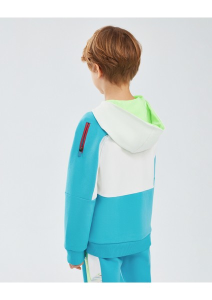 2xi-Lock B Full Zip Hoodie Sweatshirt Büyük Erkek Çocuk Kırık Beyaz Sweatshirt SK241075-102 modelleri