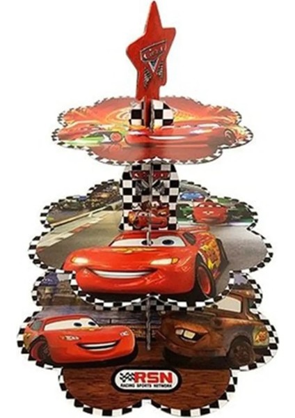 Cars Arabalar Cupcake Standı