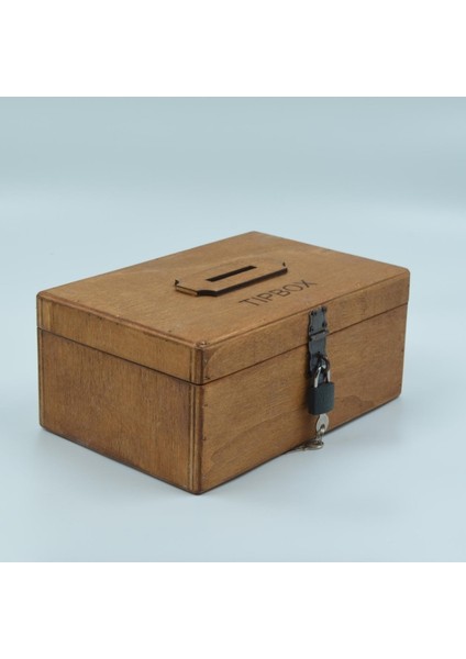 Tekno Trust Tipbox Ahşap Oyma Yazılı 24CM x 16CM Yükseklik 10CM