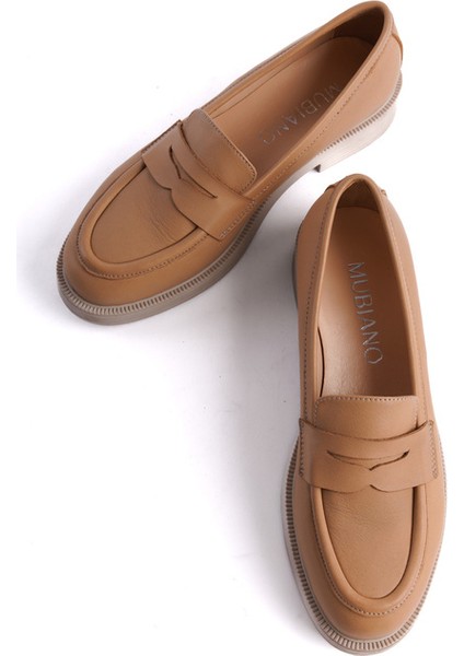 Mubiano Hakiki Deri Collection Kadın Babet Nude -MCSDD024-N fırsatları