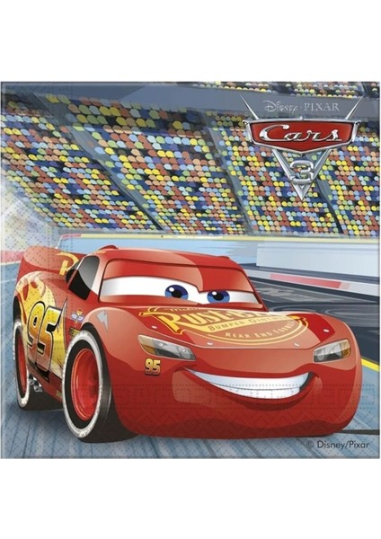 Cars 3, Kağıt Peçete 20 Adet 33X33 cm