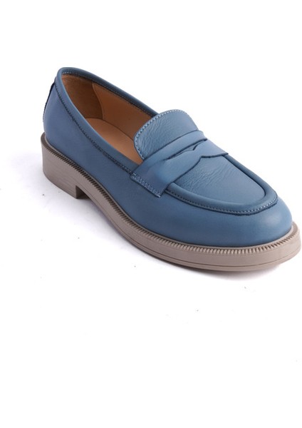 Mubiano Hakiki Deri Collection Kadın Babet Mavi -MCSDD024-M indirimleri