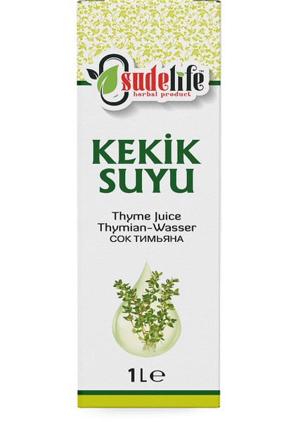 Sudelife Kekik Suyu 1 Lt