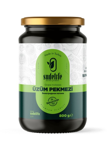 Sudelife Üzüm Pekmezi 800 gr