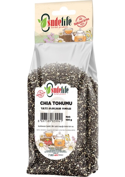 Sudelife Chia Tohumu 100 gr