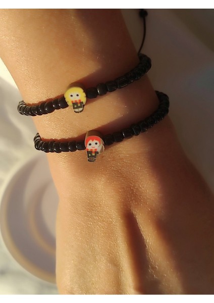 Ron ve Hermione Figürlü 2'li Bileklik