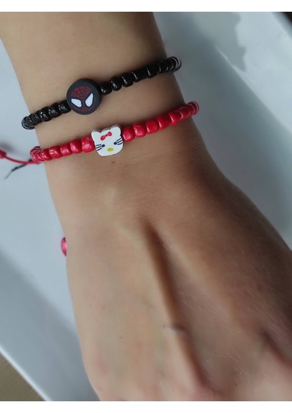 Amabel Jewelerys Spiderman ve Hello Kitty Figürlü Bileklik