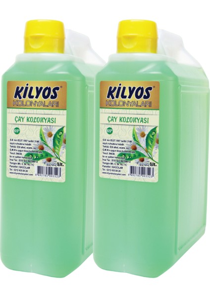Yeşil Çay Kolonyası 1 Litre x 2 Adet