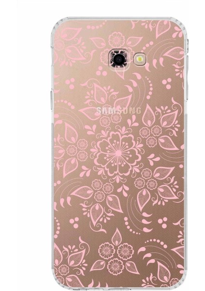 Samsung Galaxy J4 Plus Kamera Korumalı Kapak Nostalji Desen Tasarımlı Şeffaf Kılıf