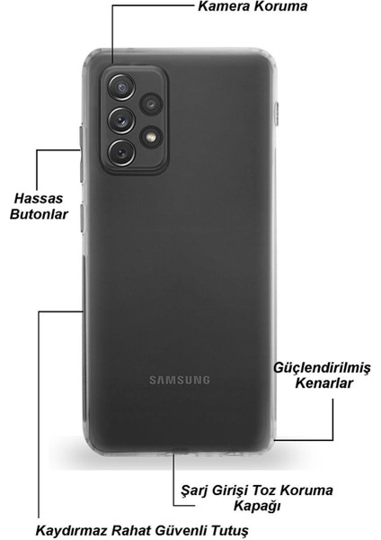 Samsung Galaxy A50S Kamera Korumalı Kapak Aşk Tasarımlı Şeffaf Kılıf