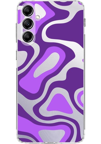 Samsung Galaxy M34 Kamera Korumalı Kapak Renkli Desen Tasarımlı Şeffaf Kılıf