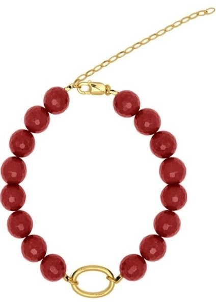 Altın Red Bomb Choker 925 Ayar