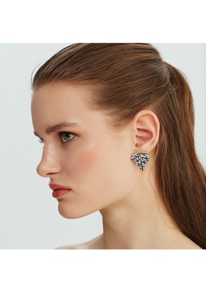 Tekno Trust 925 Ayar Leaf Soul Earrings Altın