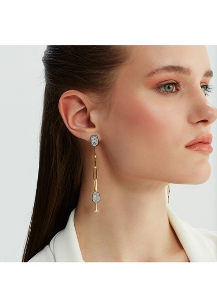 Tekno Trust 925 Ayar Cheers To Life Earrings Altın fiyatları