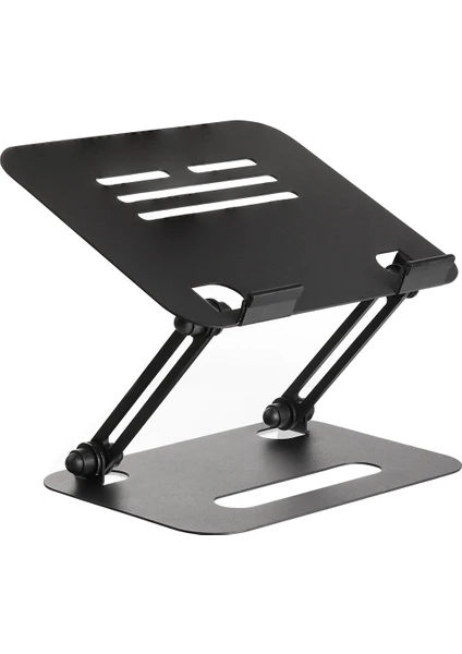 Laptop Stant Çelik Laptop Standı Ergonomik Bilgisayar Yükseltici Her Açıda Ayarlanabilir Laptop Stand Tüm Boyutlarda Laptop ve Notebook Uyumlu Notebook Standı Bilgisayar Stant