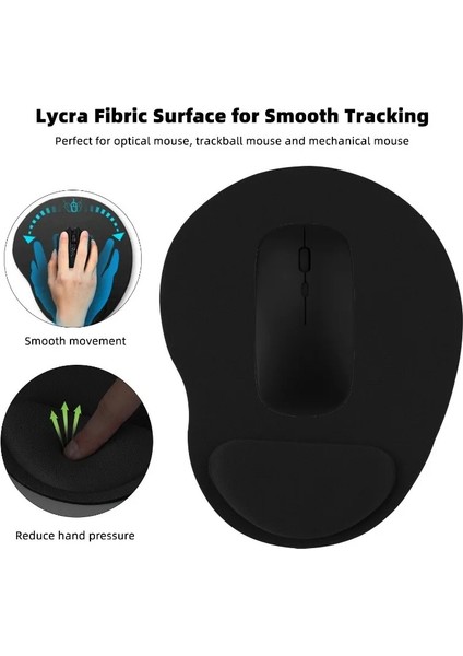 Bilek Destekli Jelli Mouse Pad Oval Kaydrmaz Taban Oyun Ofis Fare Altlığı Ergonomik Kaymaz Mouse Pad fiyatları