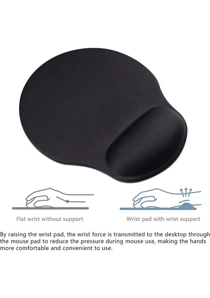 Bilek Destekli Jelli Mouse Pad Oval Kaydrmaz Taban Oyun Ofis Fare Altlığı Ergonomik Kaymaz Mouse Pad modelleri