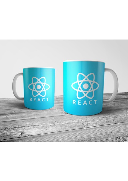 React - Programlama Kupa Bardak Model 3