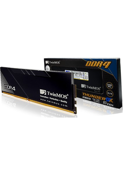 Ddr4 8gb 3200MHZ CL16 Thundergx Desktop Ram Soğutuculu (TMD48GB3200D16BKGX)