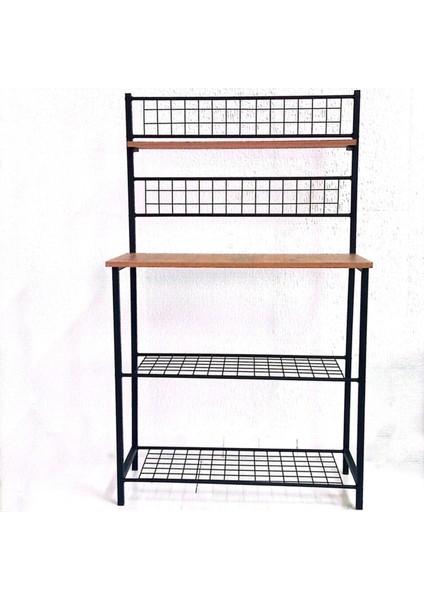 Tekno Trust Siyah Çok Amaçlı 4 Raf Mutfak Tezgahı Kahve Köşesi (Yeni) Metal modelleri