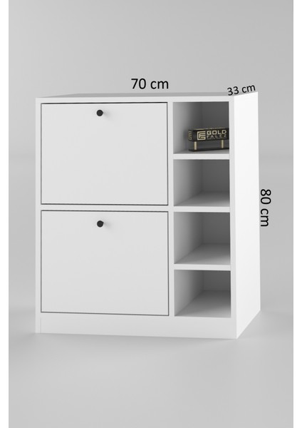 Tekno Trust Beyaz Kahve Köşesi Mutfak Rafı Çok Amaçlı Dolap Mutfak Stand Mutfak Bango Beyaz 70 cm Suntalam 80 C