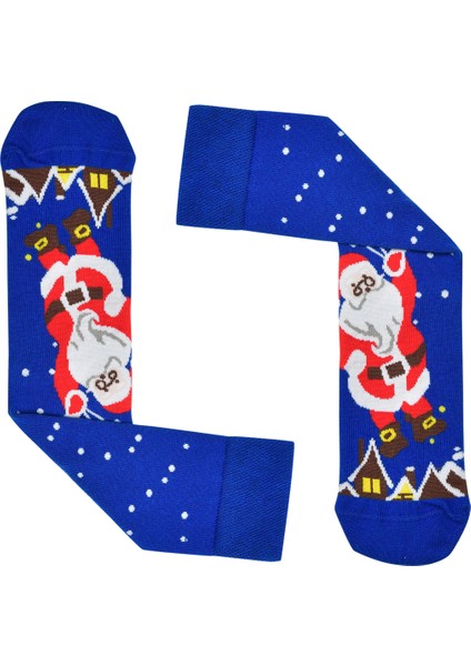 Unisex Yılbaşı Dikişsiz Noel Çorabı,desenli ve Renkli Soket 4’lü Çorap Seti modelleri