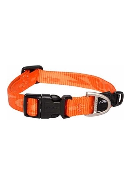 Alpinist Halsband Desenli Köpek Boyun Tasması Turuncu Small 20X31 cm