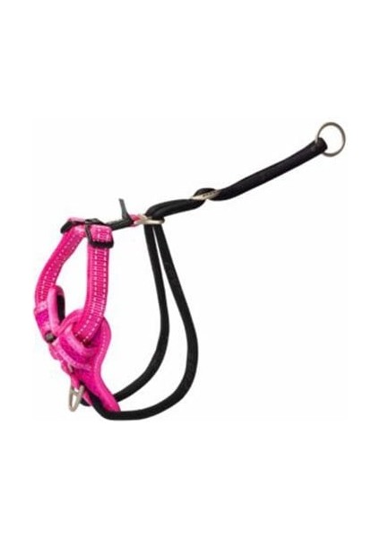Utility Stop Pull Tuig Durma Çekme Köpek Göğüs Tasması Pembe Medium 1.6X32-52 cm
