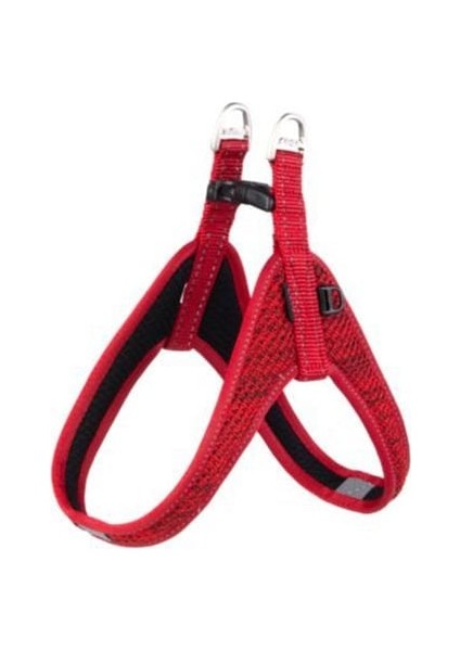Utility Fast Fit Tuig Dolgulu Köpek Göğüs Tasması Kırmızı Small 1.6X41 cm