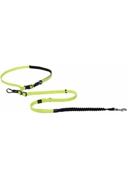 Utility Handsfree Lijn Dokuma Köpek Gezdirme Kayışı Sarı Xlarge 2.5X150X210 cm