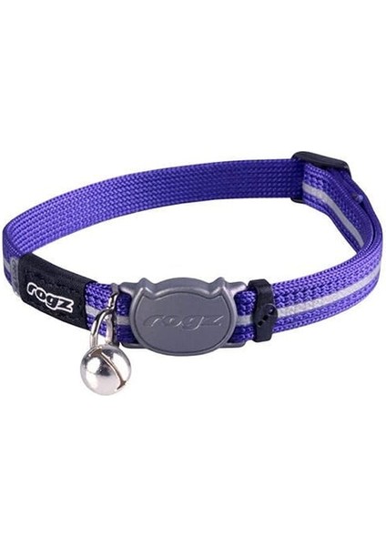 Catz Alleycat Halsband Çıngıraklı Kedi Boyun Tasması Mor Small 1.1X20-31 cm