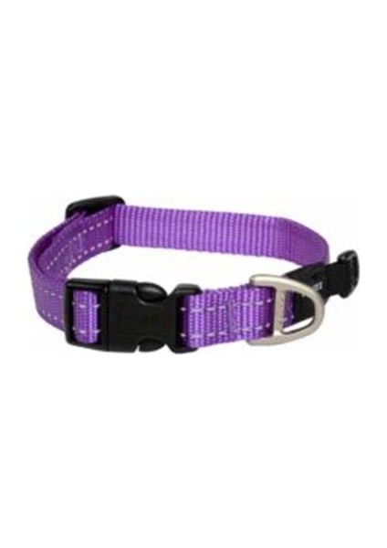Utility Halsband Dokuma Köpek Boyun Tasması Mor Xsmall 1.1X16-22 cm