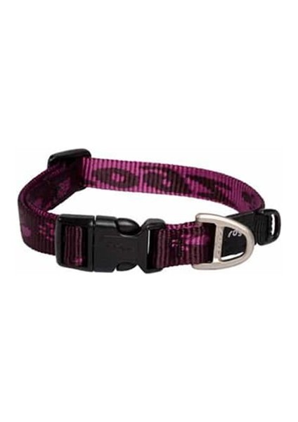 Alpinist Halsband Desenli Köpek Boyun Tasması Mor Small 20X31 cm