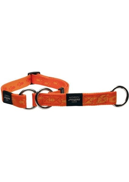 Alpinist Slipband Ayarlanabilir Dokuma Köpek Boyun Tasması Turuncu Large 2X34-56 cm