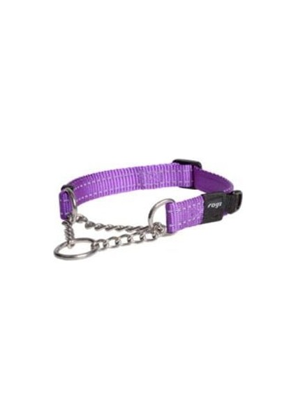 Utility Control Chain Halsband Kontrol Zicirli Köpek Boyun Tasması Mor Xlarge 2.5X45-70 cm