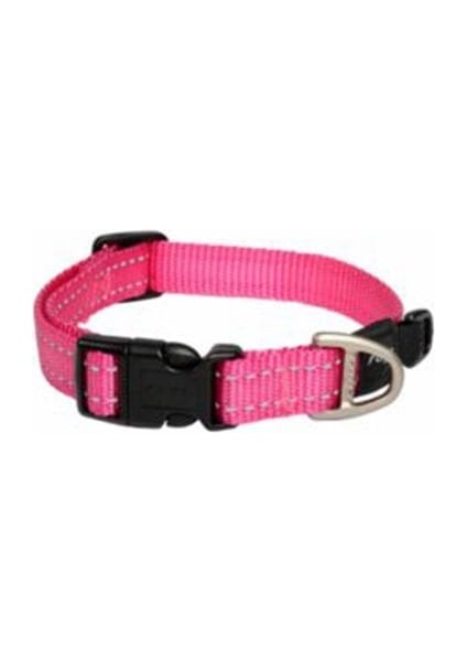 Utility Halsband Dokuma Köpek Boyun Tasması Pembe Xsmall 1.1X16-22 cm