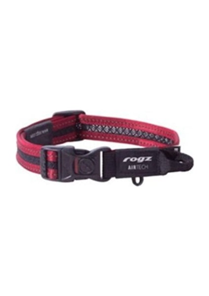 Air Tech Halsband Yumuşak Dokulu Köpek Boyun Tasması Kırmızı Medium 26-40 cm