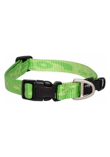 Alpinist Halsband Desenli Köpek Boyun Tasması Yeşil Large 34X56 cm