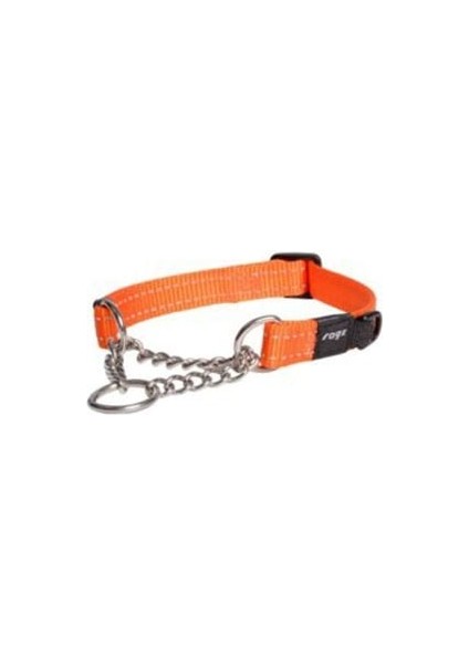 Utility Control Chain Halsband Kontrol Zicirli Köpek Boyun Tasması Turuncu Medium 1.6X31-45 cm