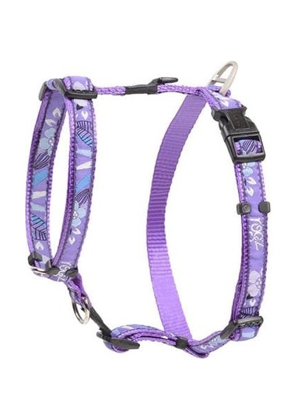 Fancy Dress Tuig Çiçek Desenli Köpek Göğüs Tasması Mor Xlarge 2.5X60-100 cm fiyatları
