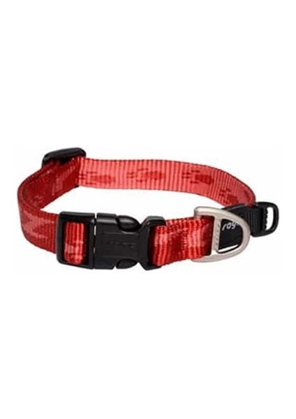 Alpinist Halsband Desenli Köpek Boyun Tasması Kırmızı Small 20X31 cm