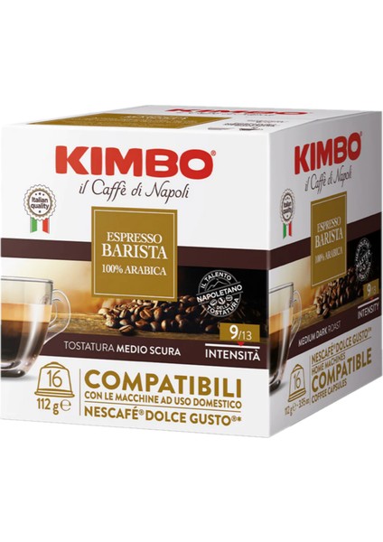 Espresso Barista 100% Arabica Dolce Gusto Uyumlu Kapsül Kahve 16'lı Kutuda