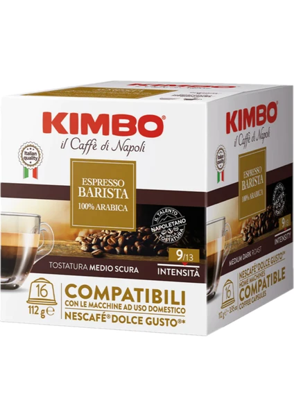 Espresso Barista 100% Arabica Dolce Gusto Uyumlu Kapsül Kahve 16'lı Kutuda