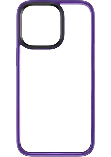 iPhone 14 Guard Şeffaf Kılıf Mor