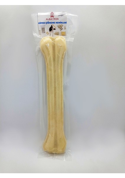 27 cm Jumbo Mega Büyük Boy Köpek Çiğneme Kemirme Kemiği 1 Adet Vakumlu Özel AMBALAJDA~176-185 gr